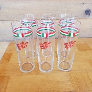Old Spaghetti Factory Italian Soda Glasses - set of 6  Excellent condition
